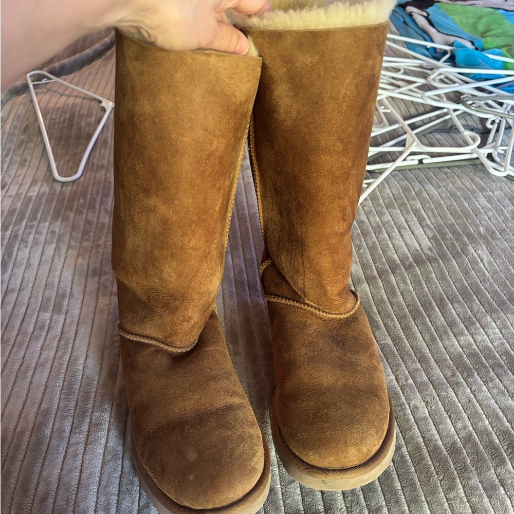 Women's Tan Ugg Bailey Bow